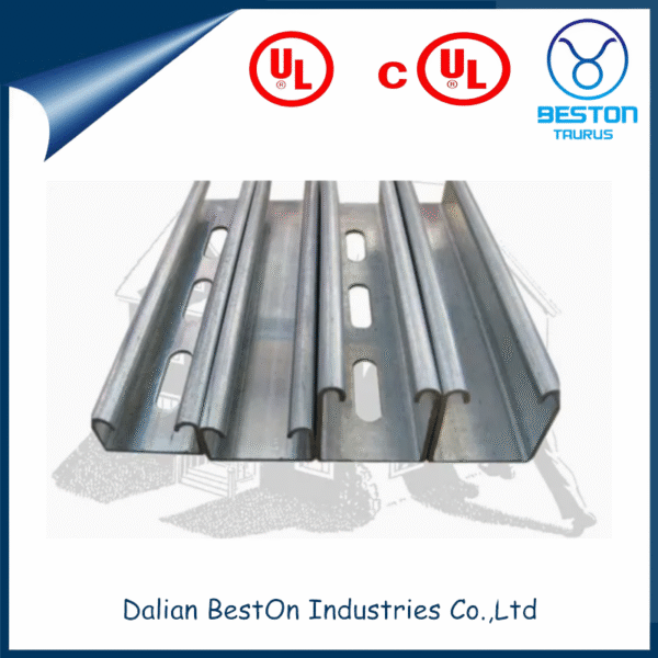 Dalian Beston C Channel China Galvanized Steel Stainless Steel Half Slotted Strut Channel 41X21mm C Channel 304 Stainless Steel Channel Manufacturers - Image 4