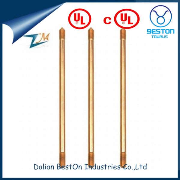 UL Certificate Copper Bonded Earth Rod Copper Clad Steel Ground Rod for Earthing System - Image 2