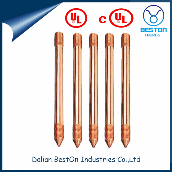 UL Certificate Copper Bonded Earth Rod Copper Clad Steel Ground Rod for Earthing System