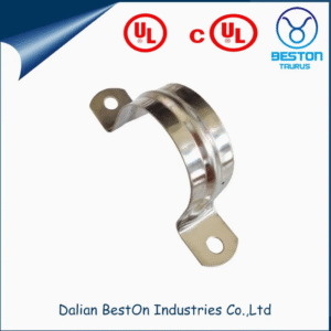 Dalian Beston Mounting Hole Size 9/32" Rigid Conduit Strap Thickness 14 Ga 0.11000 Lbs Tubing Size 1" Od One Hole Tubing Clamp with Electro Galvanized Finish