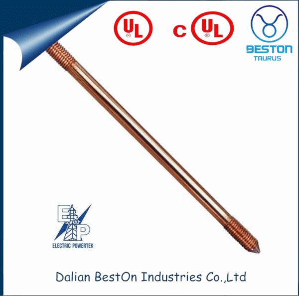 Copper Bonded / Solid Copper / Galvanized Steel Ground Rod 1/2 3/4 5/8 1 Inch for Electrical Earthing and Lightning Protection - Image 4