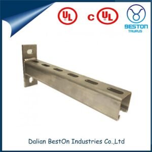 Seismic Cantilever Channel Brackets for Solar Arrays - Plain Finish, Carbon Steel Construction (Armless Design)