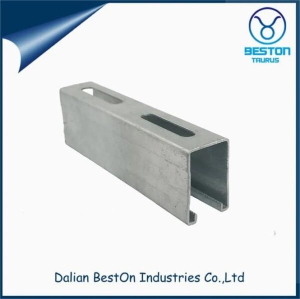 Construction Material Unistrut Channel Price, Cold Rolled C Channel Steel, Metal Furring Channel Sizes HDG Unistrut Channel Pre Galvanized Channel - Image 4