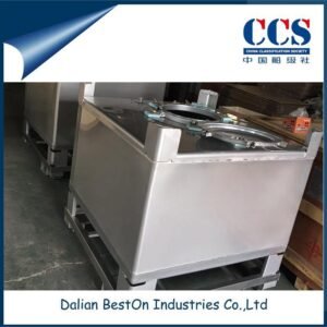Dalian Beston China Steel IBC Tank Supplier 1000L Stainless Steel Chemical Acid Storage IBC Tank Intermediate Bulk Container Cubic Tank for Dangerous Liquid