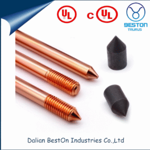 High-Quality Solid Copper Ground Rod & Earth Rod System for Building Construction Grounding with UL/BS Certified