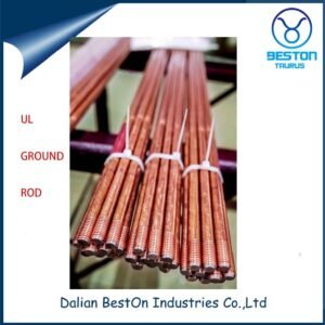 Dalian Beston China Corrosion Resistant Electroplating Copper Earth Rod Supplier OEM Customized Rated Voltage 300/500V 450/750V UL 467 Copper Earth Rod